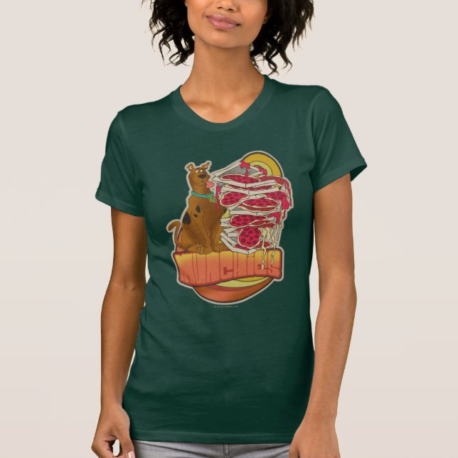 Scooby-Doo | Pile of Pizza "Munchies" Graphic T-Shirt (Vorderseite)