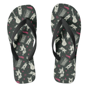 Scooby-Doo Punk Gitarre und Amp Muster Flip Flops
