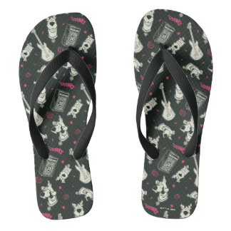 Scooby-Doo Punk Gitarre und Amp Muster Flip Flops