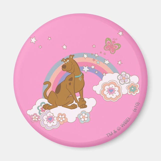 Scooby-Doo Rainbow Butterfly Magnet (Vorne)