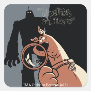 Scooby-Doo "Romethins dort draussen " Quadratischer Aufkleber