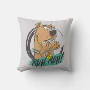 Scooby-Doo "Ruh Roh!" Markierungs-Skizze Kissen