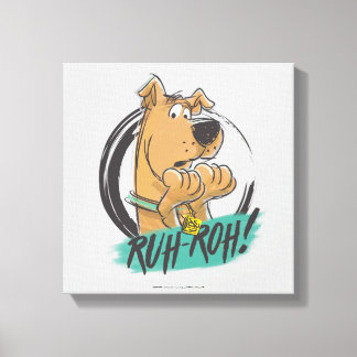 Scooby-Doo "Ruh Roh!" Markierungs-Skizze Leinwanddruck