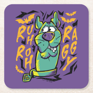 Scooby-Doo | Ruh Roh Raggy Rechteckiger Pappuntersetzer