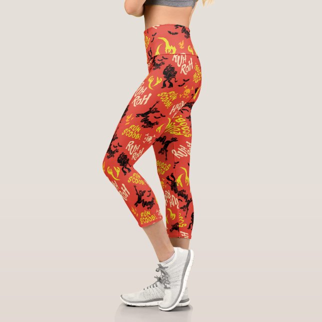 Scooby-Doo | Ruh Roh Run Scoob! Muster Capri Leggings (Links)
