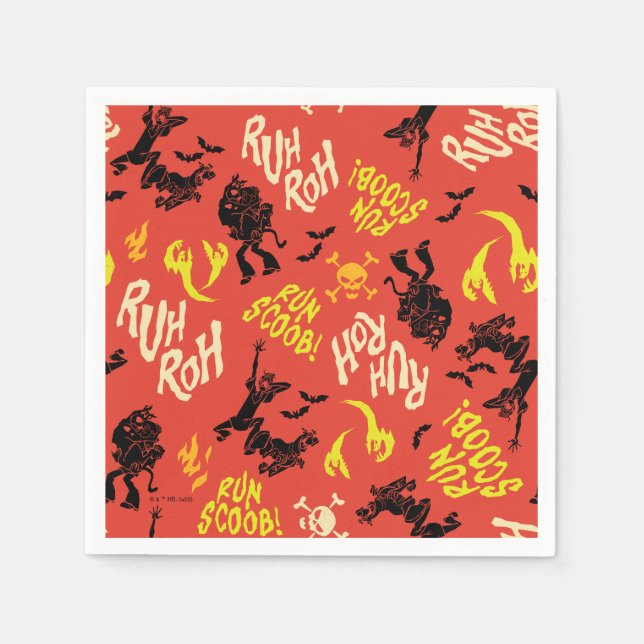 Scooby-Doo | Ruh Roh Run Scoob! Muster Serviette (Vorderseite)