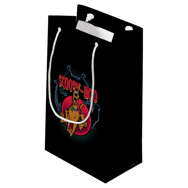 Scooby-Doo Running From Ghosts Graphic Kleine Geschenktüte (Rückseite Schrägansicht)