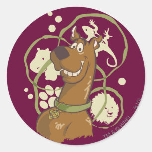 Scooby-Doo Safari Icons Runder Aufkleber