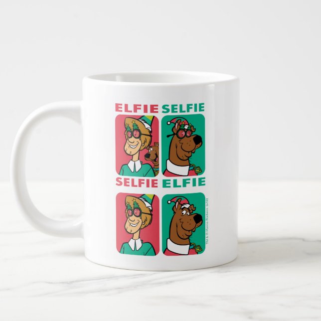Scooby-Doo & Shaggy "Elfie Selfie" Jumbo-Tasse (Links)