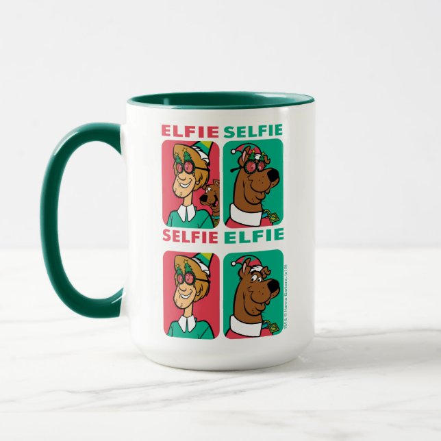 Scooby-Doo & Shaggy "Elfie Selfie" Tasse (Links)