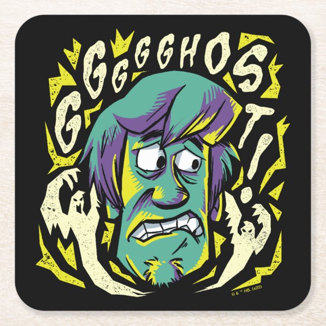 Scooby-Doo | Shaggy Rechteckiger Pappuntersetzer (Vorderseite)