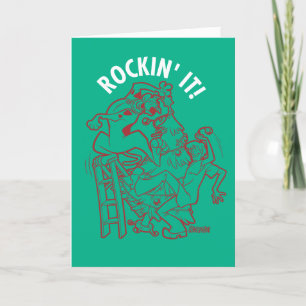 Scooby‑Doo & Shaggy rocken es um den Baum herum. Feiertagskarte