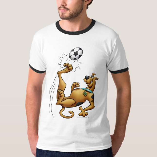 Scooby-Doo Soccer Overhead Kick Airbrush T-Shirt (Vorderseite)