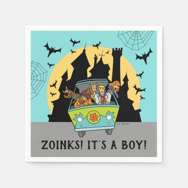 Scooby-Doo Spooktacular Halloween Baby Shower Napk Serviette (Vorderseite)