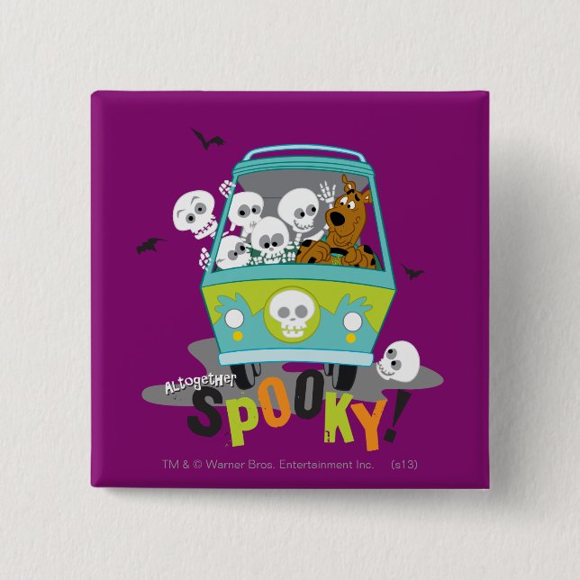 Scooby-Doo Spooky Mystery Machine Button (Vorderseite)
