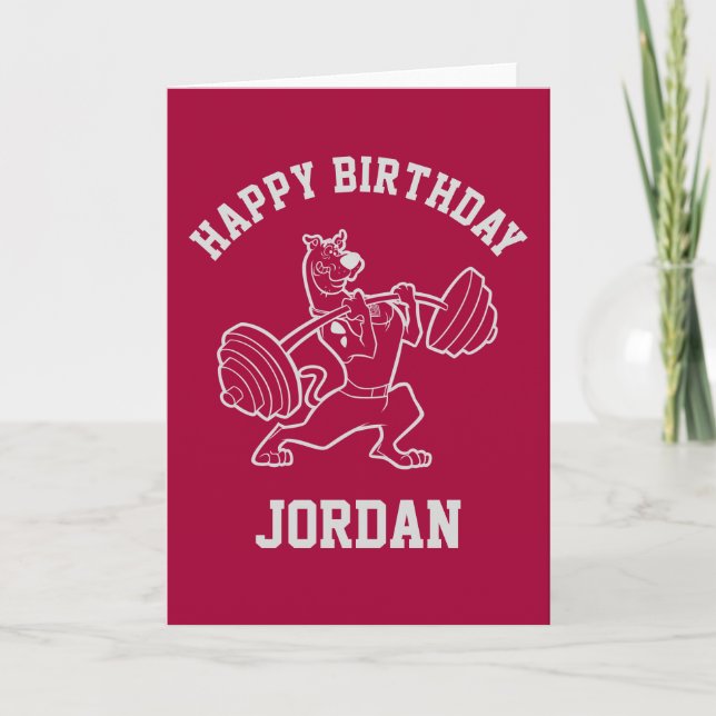 Scooby-Doo "strandnahe Turnhalle" Weightlifting Karte (Vorderseite)