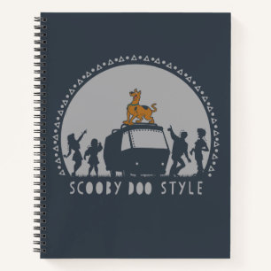 Scooby-Doo Style Tribal Van Silhouette Notizbuch