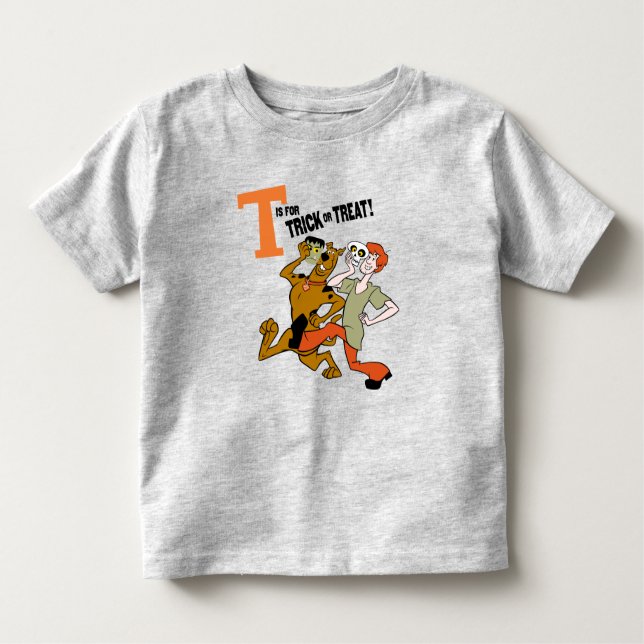 Scooby-Doo | T ist für Trick oder Treat Kleinkind T-shirt (Vorderseite)