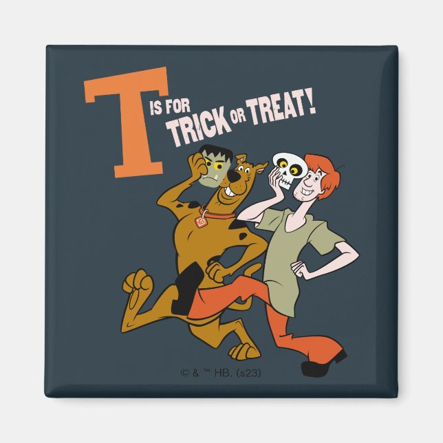 Scooby-Doo | T ist für Trick oder Treat Magnet (Vorne)