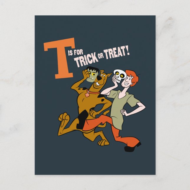 Scooby-Doo | T ist für Trick oder Treat Postkarte (Vorderseite)