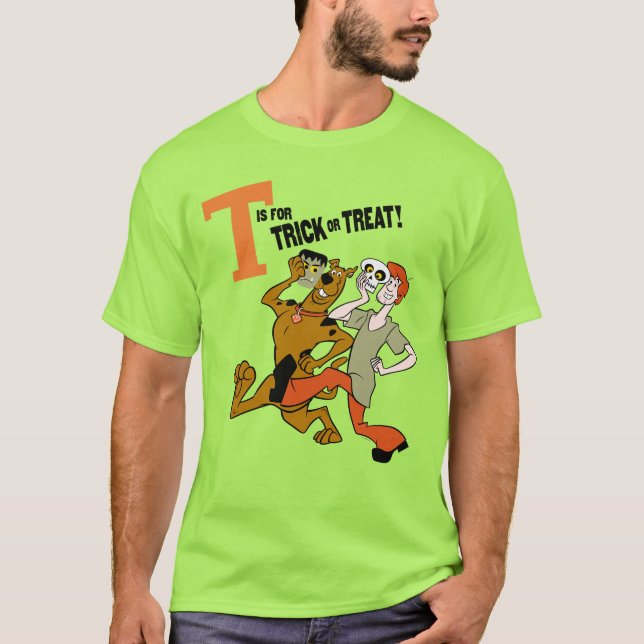 Scooby-Doo | T ist für Trick oder Treat T-Shirt (Vorderseite)