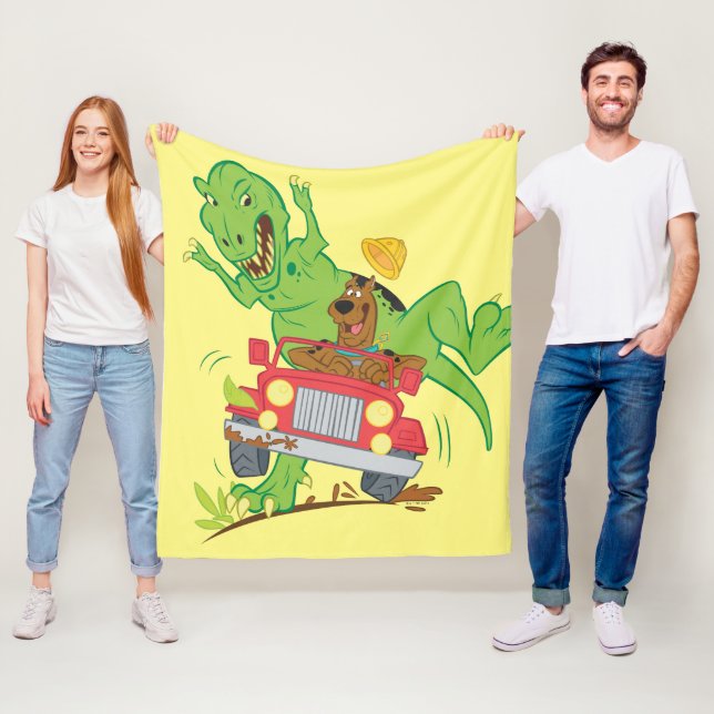 Scooby-Doo T-Rex-Angriff Fleecedecke (Beispiel)