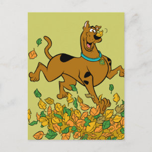 Scooby-Doo Thanksgiving Leaves Feiertagspostkarte