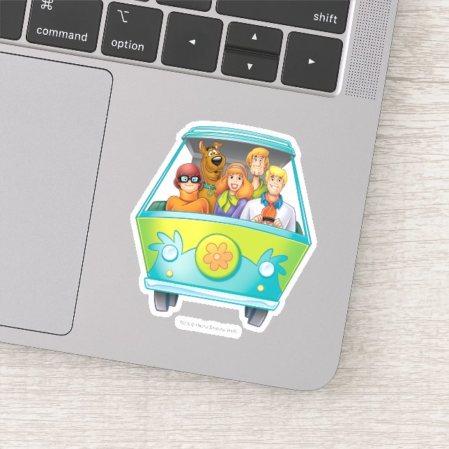 Scooby Doo & The Gang Mystery Machine Airbrush Aufkleber (Detail)