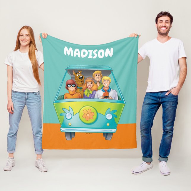 Scooby Doo & The Gang Mystery Machine Airbrush Fleecedecke (Beispiel)