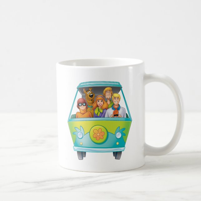 Scooby Doo & The Gang Mystery Machine Airbrush Kaffeetasse (Rechts)
