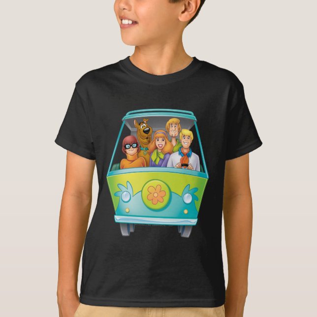 Scooby Doo & The Gang Mystery Machine Airbrush T-Shirt (Vorderseite)