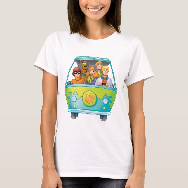 Scooby Doo & The Gang Mystery Machine Airbrush T-Shirt (Vorderseite)