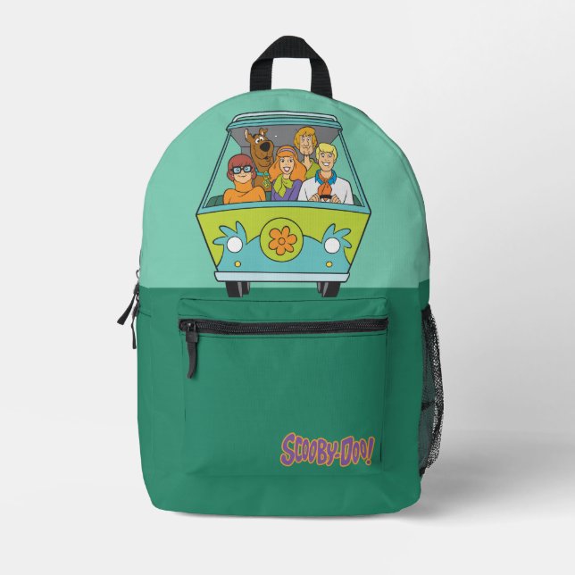 Scooby-Doo & The Gang Mystery Machine Bedruckter Rucksack (Vorderseite)