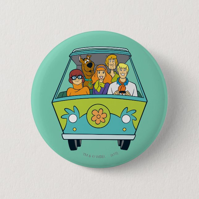 Scooby-Doo & The Gang Mystery Machine Button (Vorderseite)