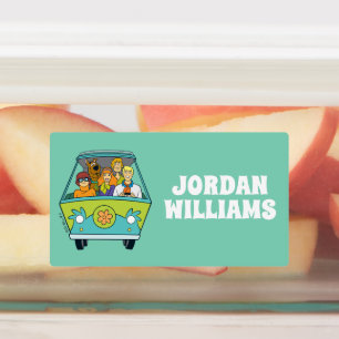 Scooby-Doo & The Gang Mystery Machine Name hinzu Etiketten