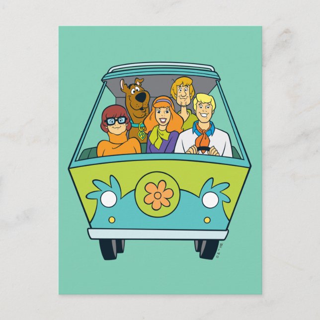 Scooby-Doo & The Gang Mystery Machine Postkarte (Vorderseite)