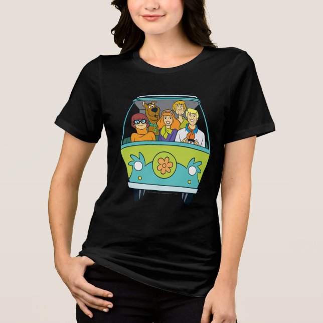Scooby-Doo & The Gang Mystery Machine Tri-Blend Shirt (Vorderseite)