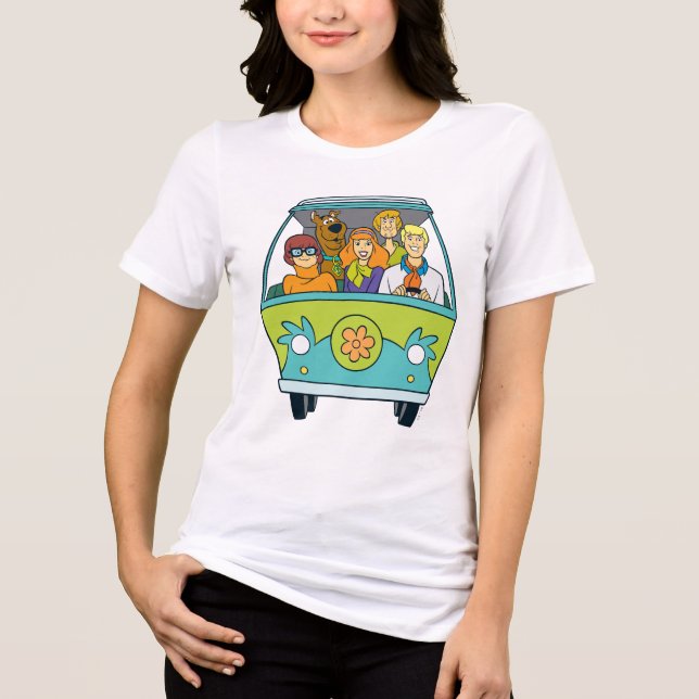 Scooby-Doo & The Gang Mystery Machine Tri-Blend Shirt (Vorderseite)