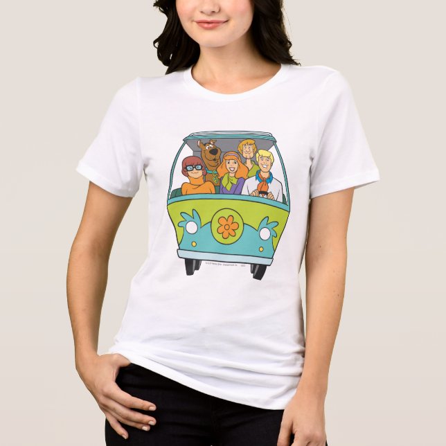 Scooby-Doo & The Gang Mystery Machine Tri-Blend Shirt (Vorderseite)