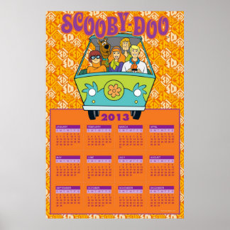 Scooby-Doo The Mystery Machine 2013 Kalender Poster