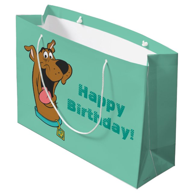 Scooby-Doo Tongue Out Große Geschenktüte (Rückseite Schrägansicht)