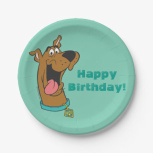 Scooby-Doo Tongue Out Pappteller