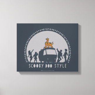 Scooby-Doo Tribal Van Silhouette Leinwanddruck