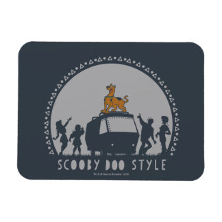 Scooby-Doo Tribal Van Silhouette Magnet