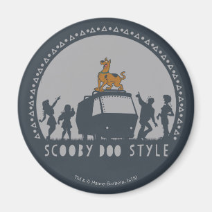 Scooby-Doo Tribal Van Silhouette Magnet