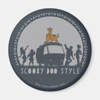 Scooby-Doo Tribal Van Silhouette Magnet