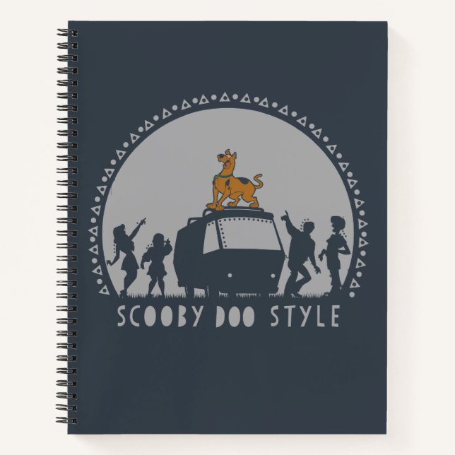 Scooby-Doo Tribal Van Silhouette Notizbuch (Vorderseite)