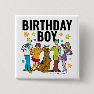 Scooby-Doo und der Gang Birthday Boy Button