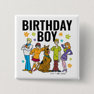 Scooby-Doo und der Gang Birthday Boy Button