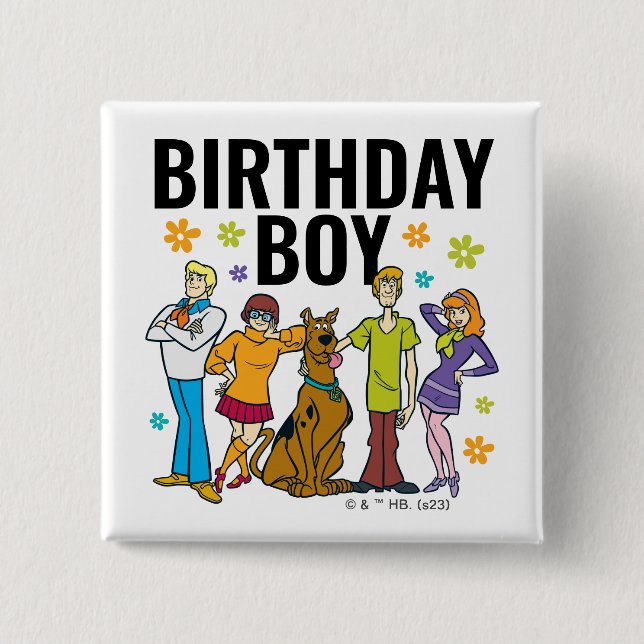 Scooby-Doo und der Gang Birthday Boy Button (Vorderseite)